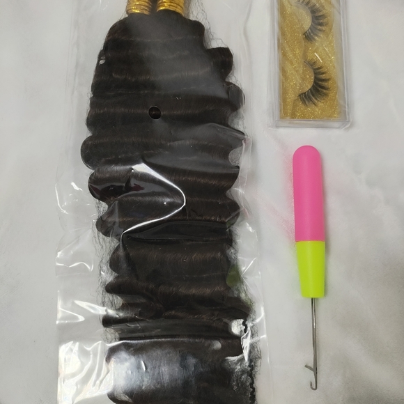 KRN Deep Wave Human Braiding Hair 20" Extensions Color #4 Medium Brown 100g New - Picture 2 of 11